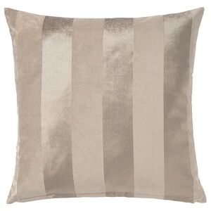 IKEA PIPRANKA Cushion cover, light beige Striped Luxury 20×20" NEW
